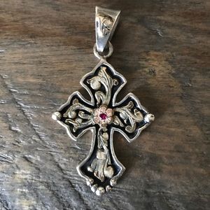 HyO Silver Cross Pendant Hy O Bandera Texas